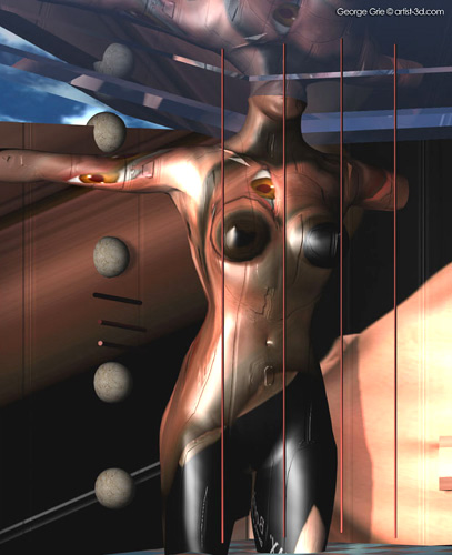 Electra - 3D Art Fantasy Surrealism Pictures Limited Edition Prints by George Grie