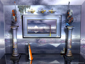 Seclusion of Interior Trajectory - 3d surrealism fantasy art image