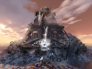 Revival of Clear Reverberation - Contemporary surrealism 3d model rendering art picture