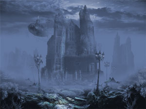 Morning Fog - modern 3d surrealism digital art wallpapers