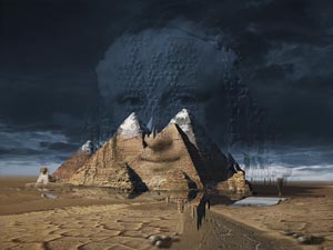 Mona Lisa idee fixe or the Da Vinci Code mania- modern surrealism digital 3d art Prints