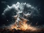 Stormbringer or Primal Surge Neo-Surrealism Art